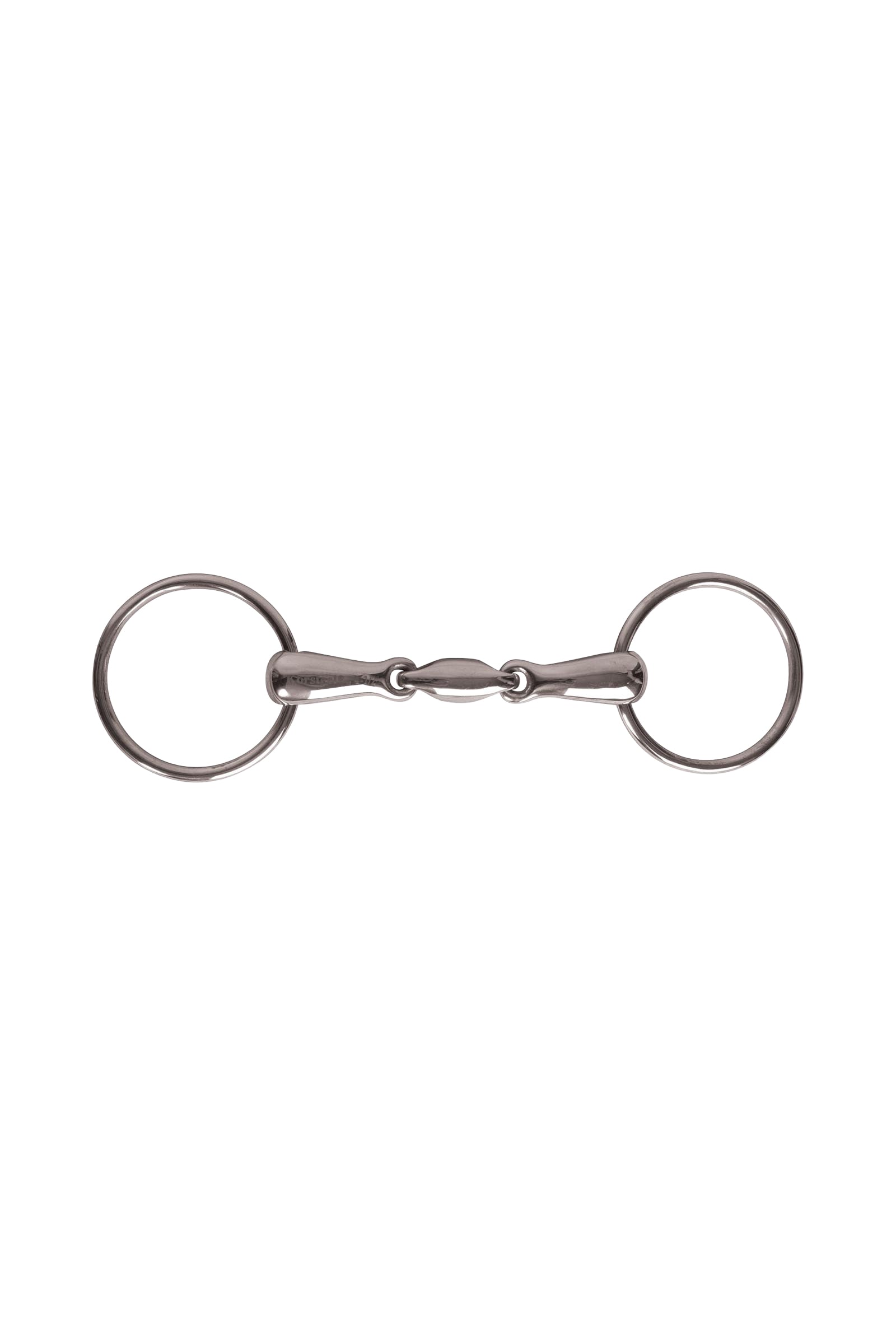 Korsteel Jp Stainless Steel Oval Link Loose Ring Snaffle Bit Horse Bits