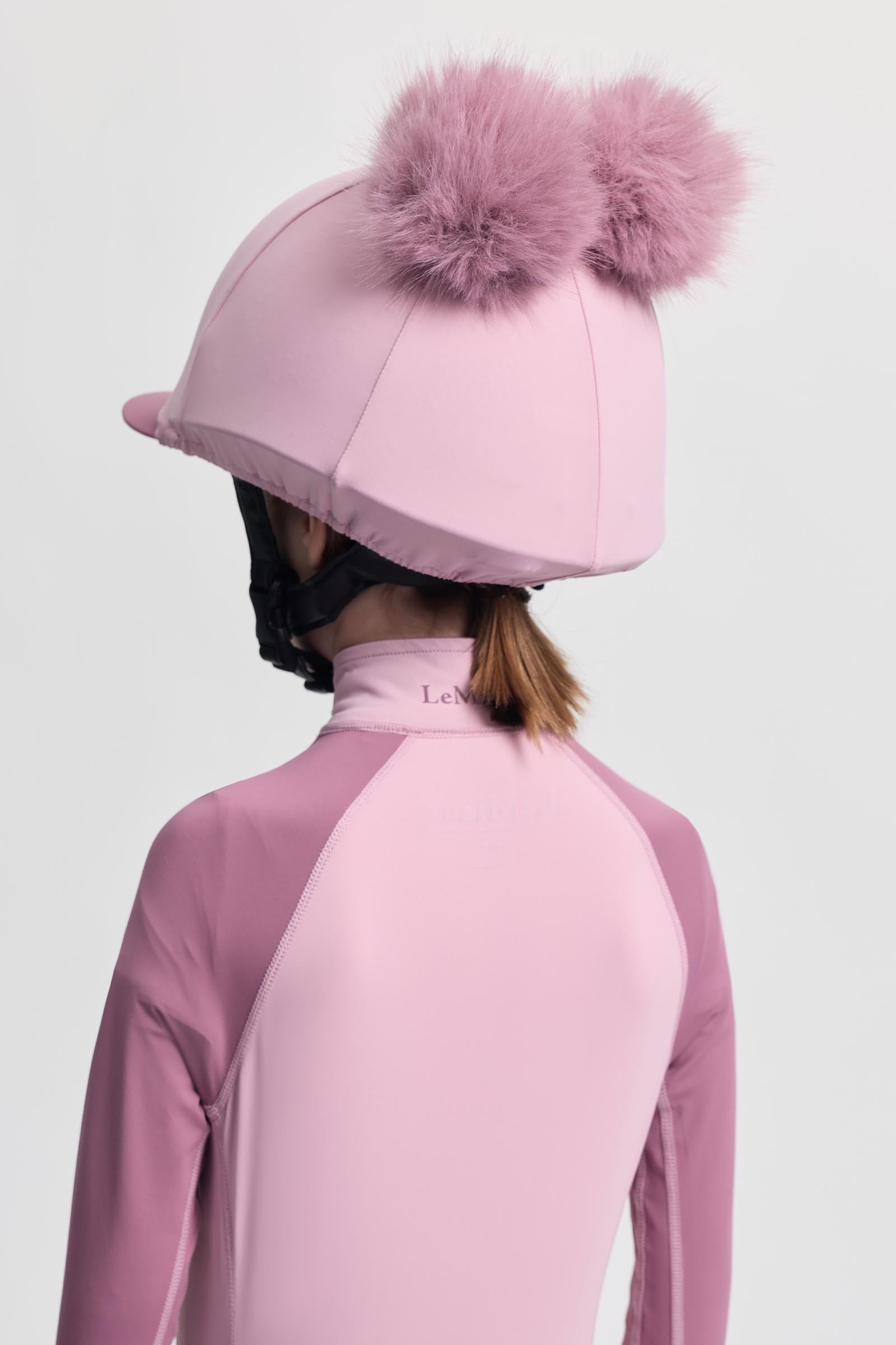 LeMieux Mini Double Pom Hat Silk Kids Apparel