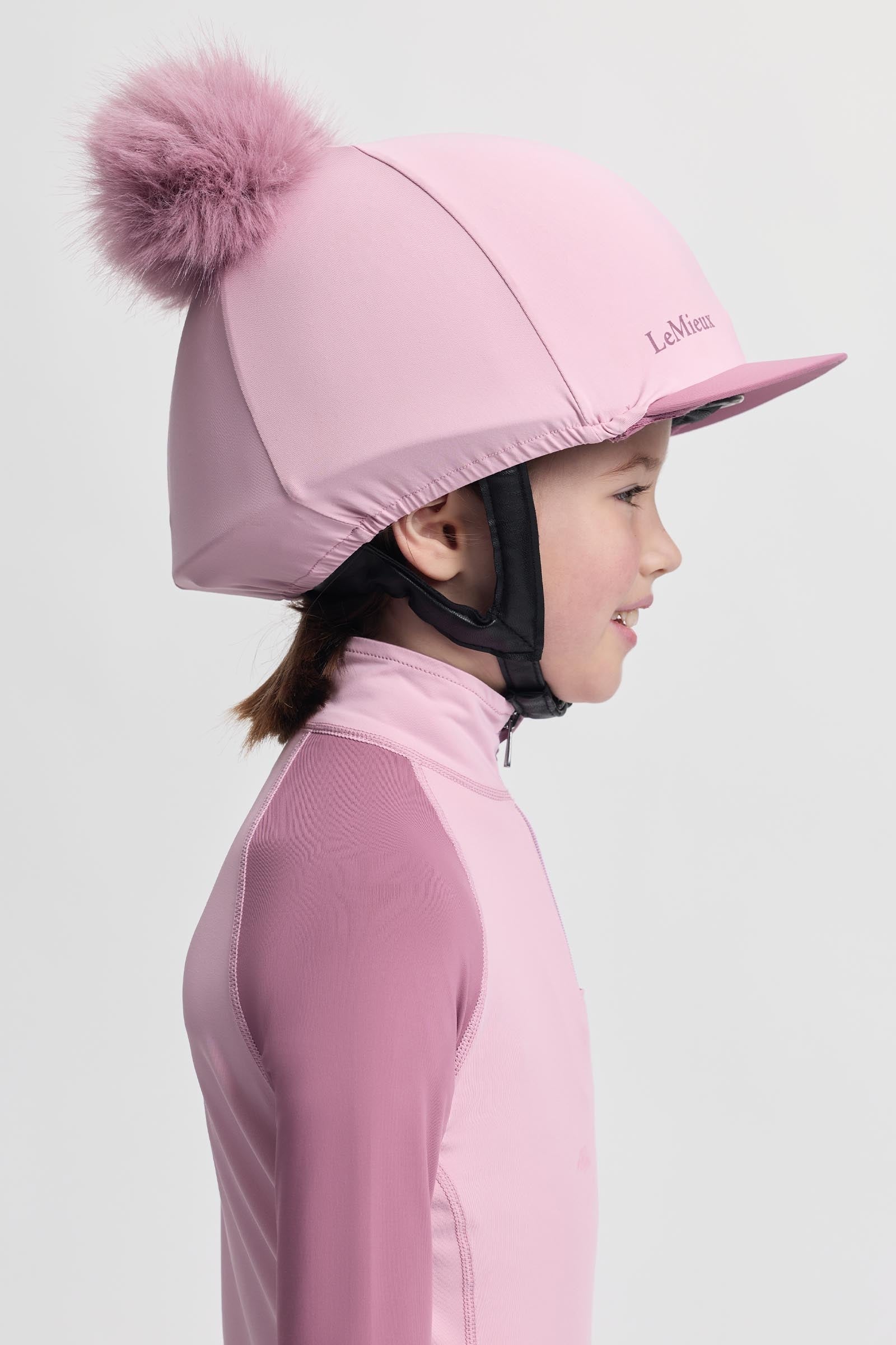 LeMieux Mini Double Pom Hat Silk Kids Apparel