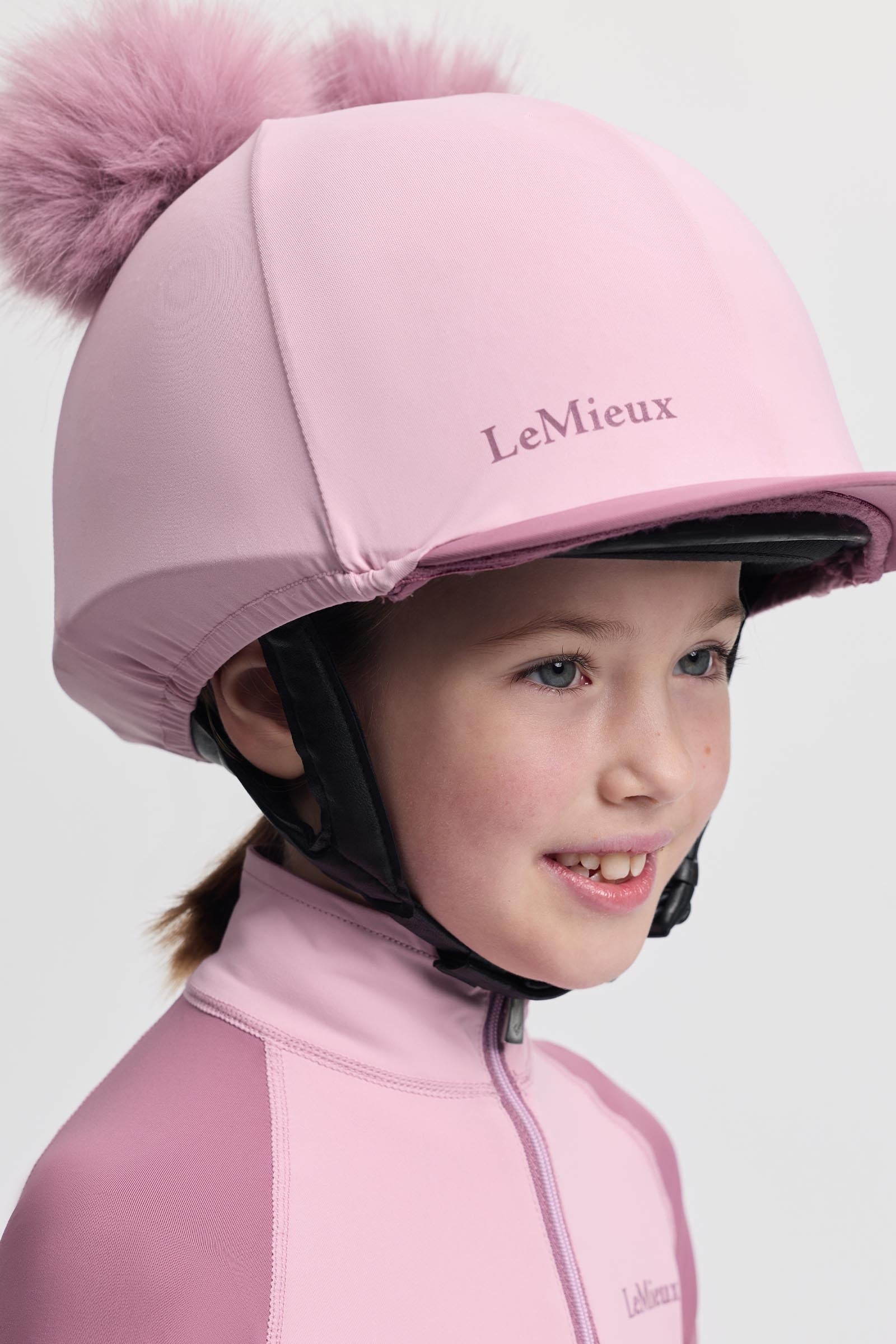LeMieux Mini Double Pom Hat Silk Kids Apparel
