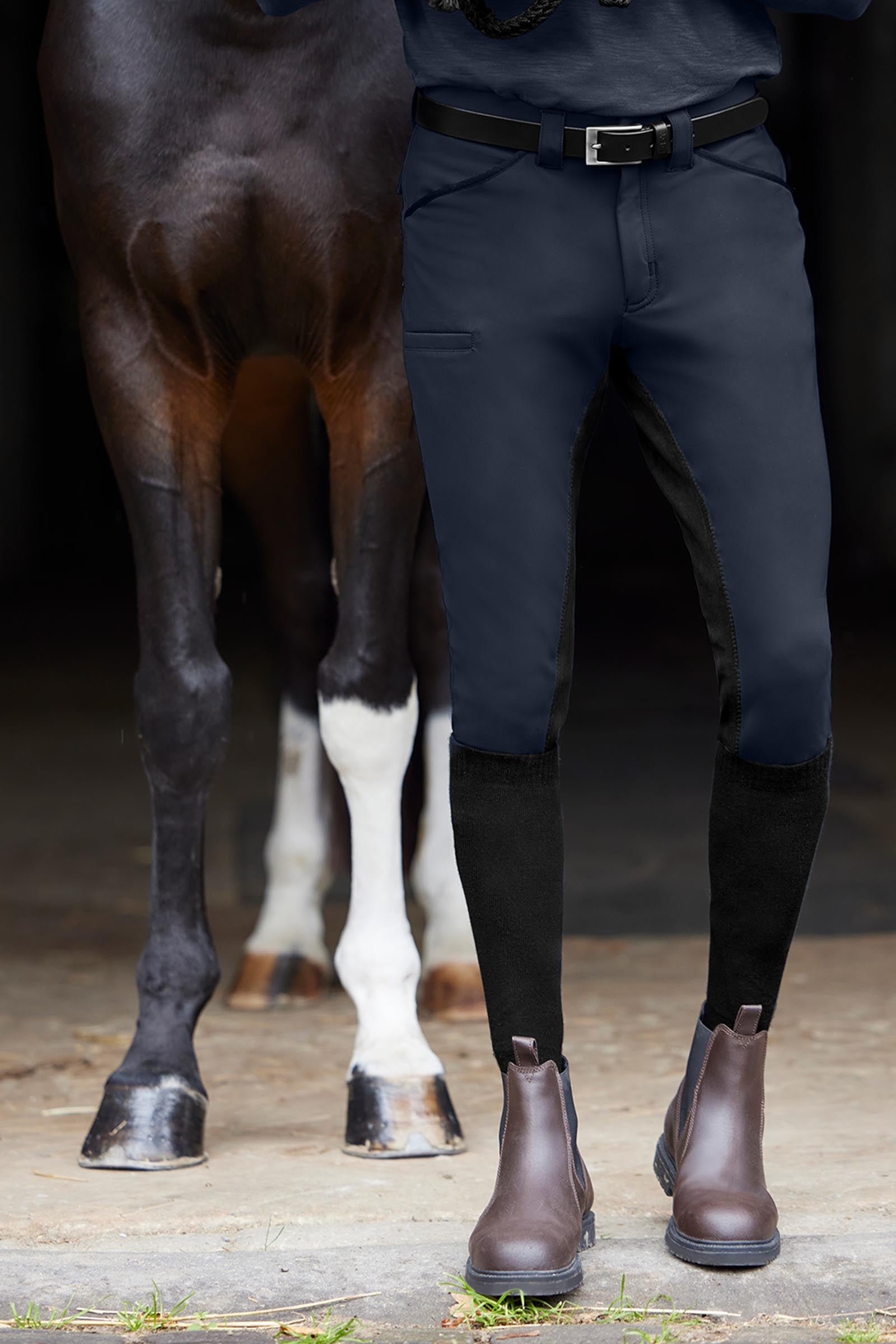 ELT Matteo Classic Men´s Breeches With Faux Leather Full Seat Mens Riding Clothing