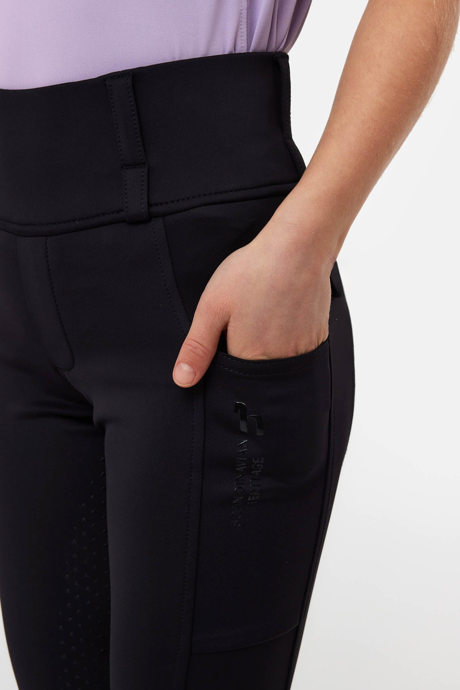 Horze Young Rider Anya Fullgrip Hybrid Breeches Kids Apparel