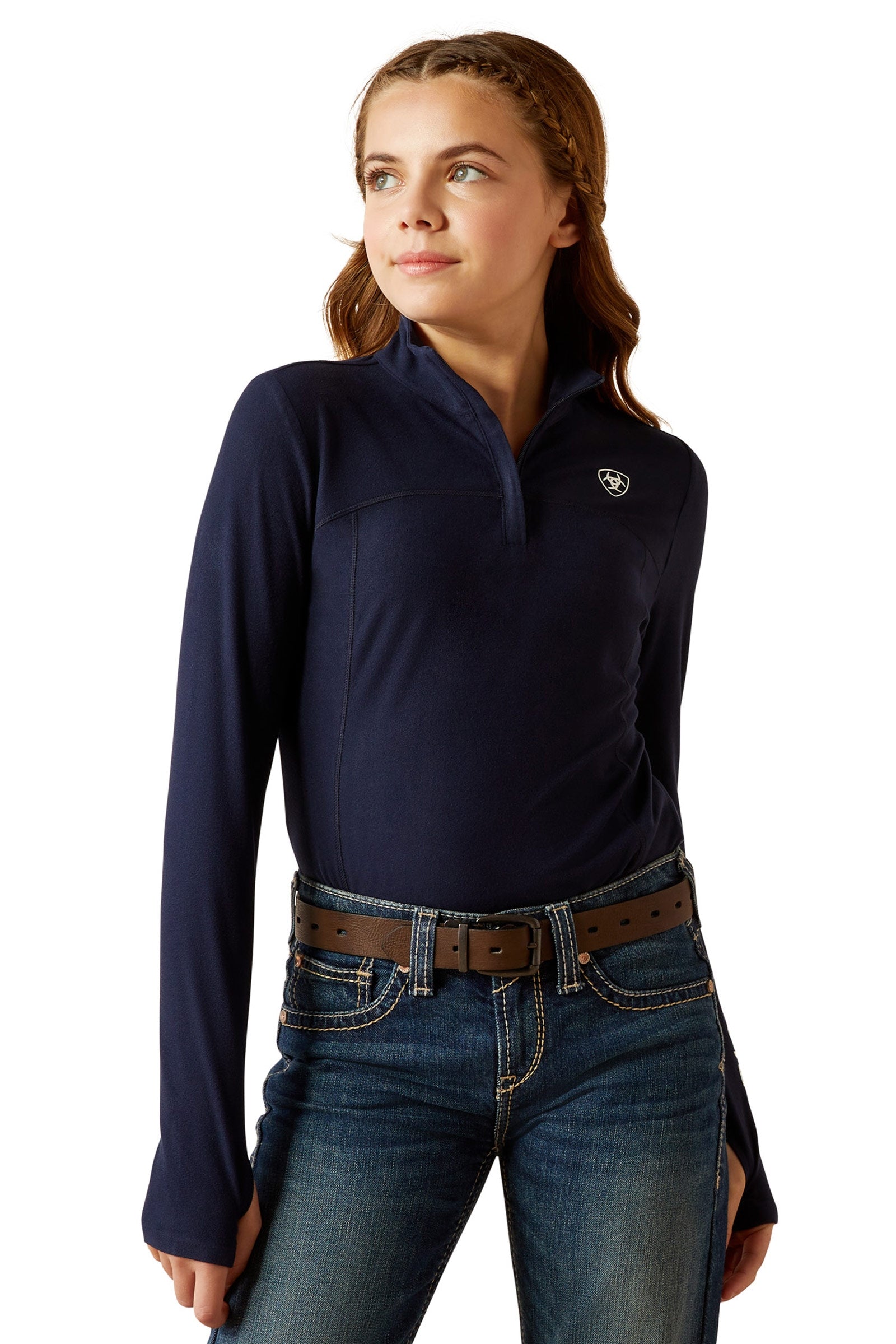 Ariat Lowell 3.0 Kid´s 1/4 Zip Baselayer Shirt Gyermek Ruházat
