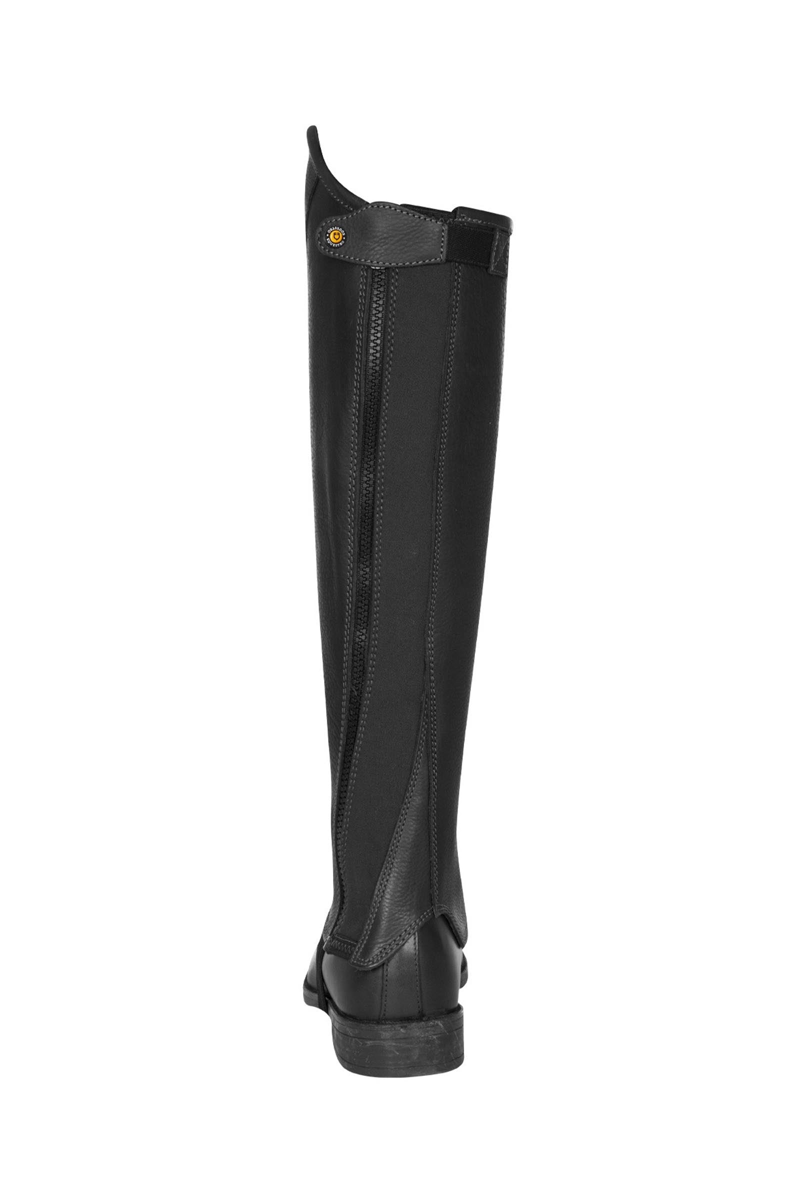Equestro Unisex Short Leather Chaps With Side Zip Riding Boots & Riding Shoes