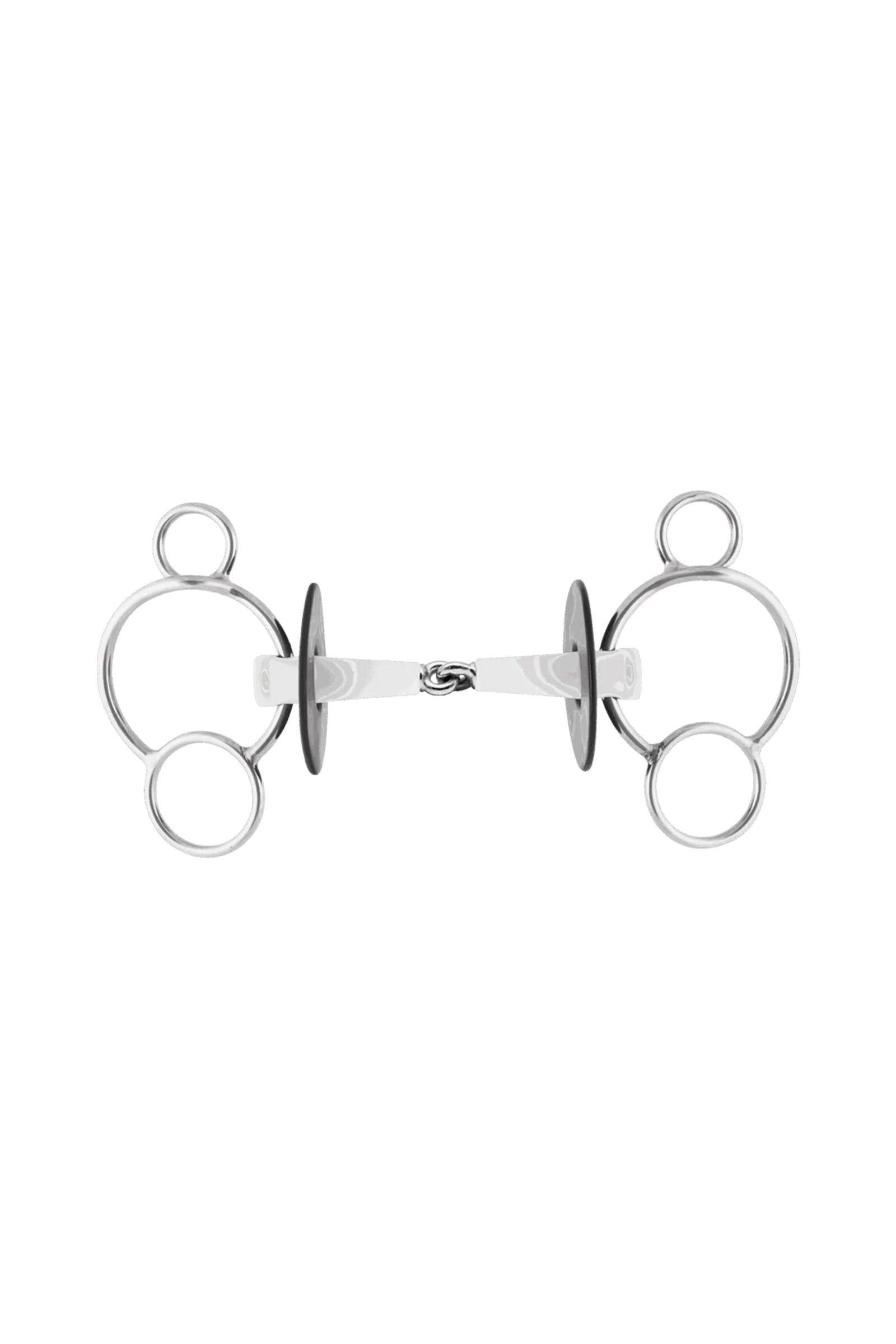 Sprenger Nathe 3 karikás zabla, egyszer tört, 18 mm, termoplaszt Zablák