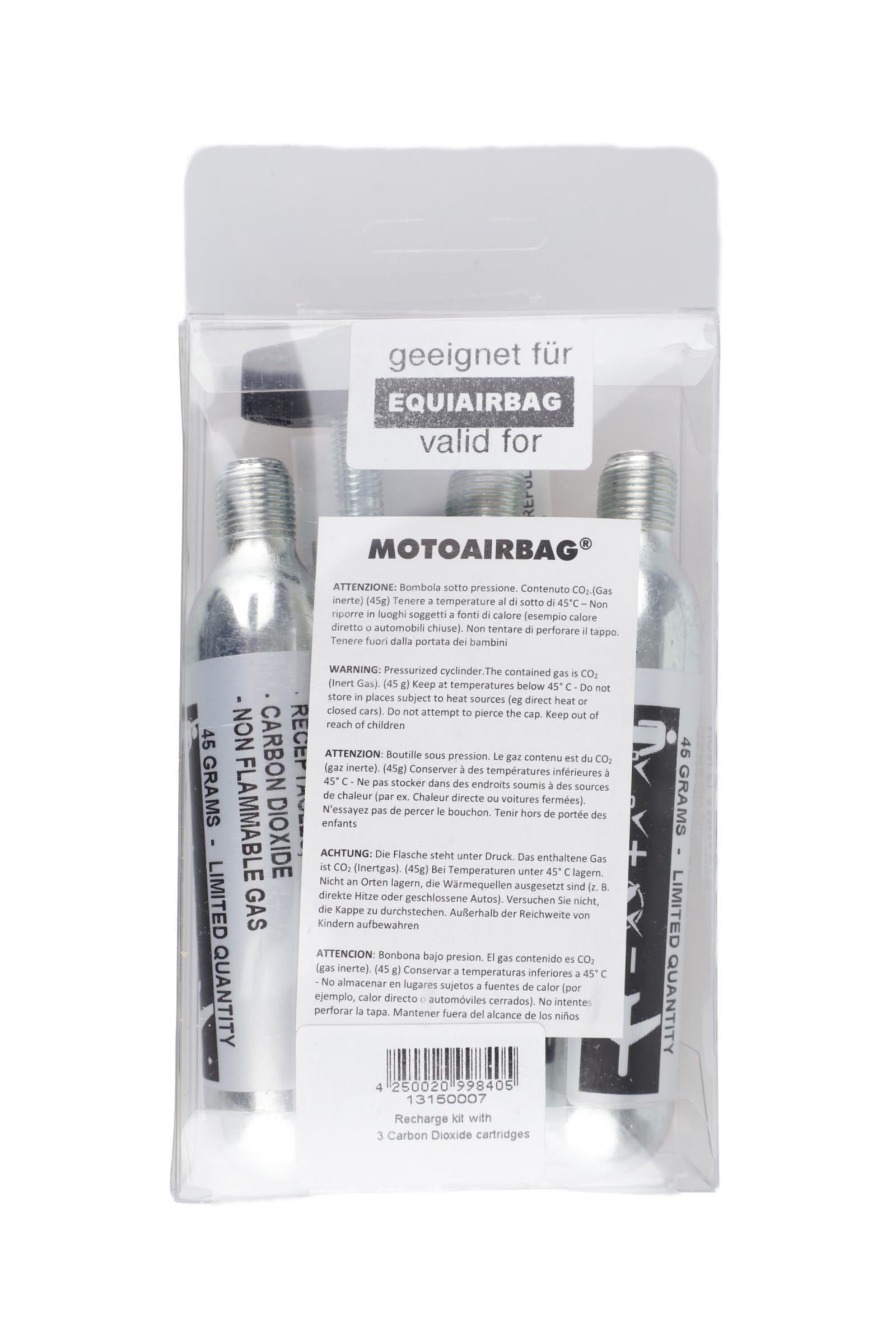 USG EquiAirbag® Recharge Kit (Incl. 3 Catridges, Tool & Manual) Biztonsági Felszerelés