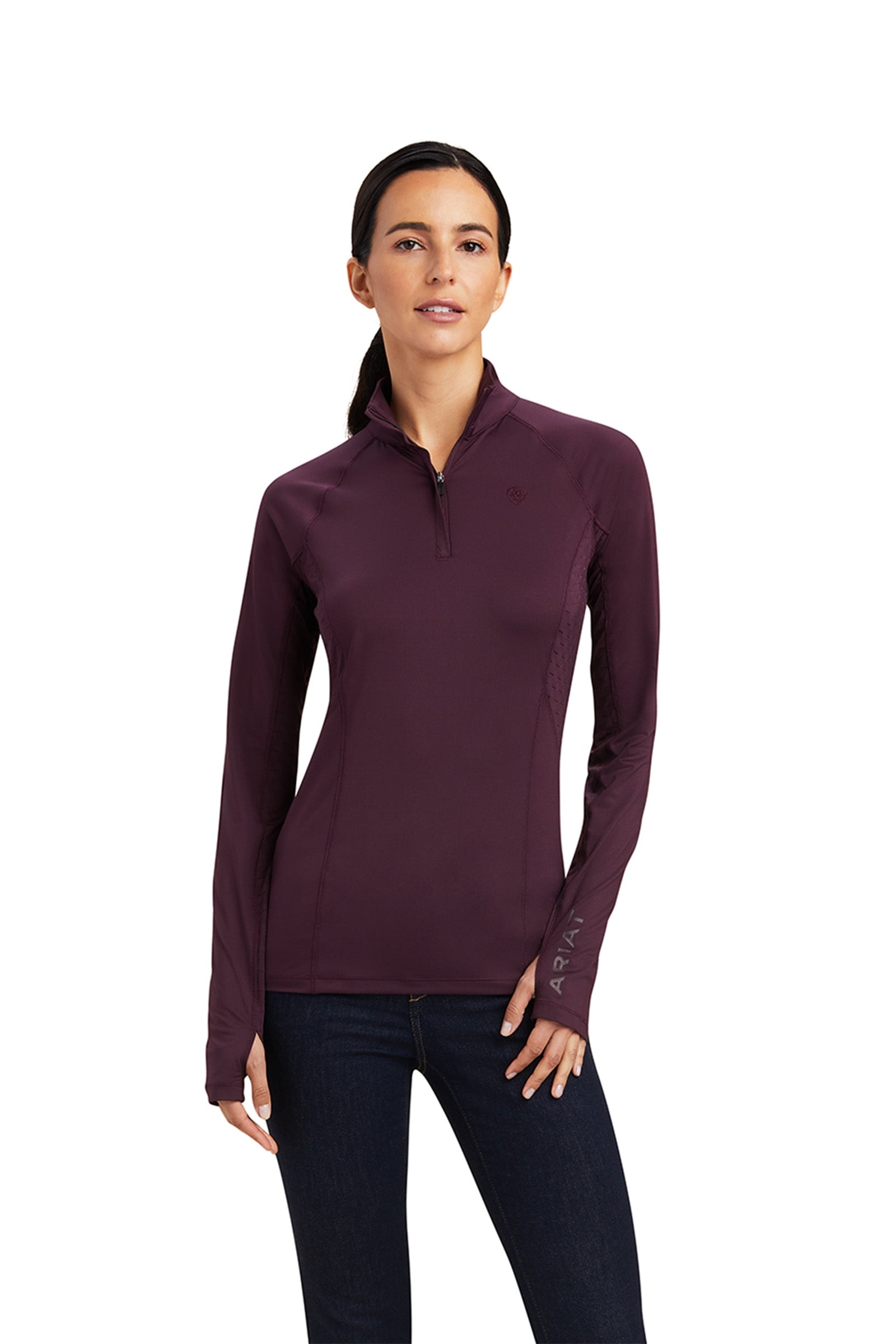 Ariat Női Lowell 2.0 1/4 Zip hosszú ujjú ing Noi Ruházat