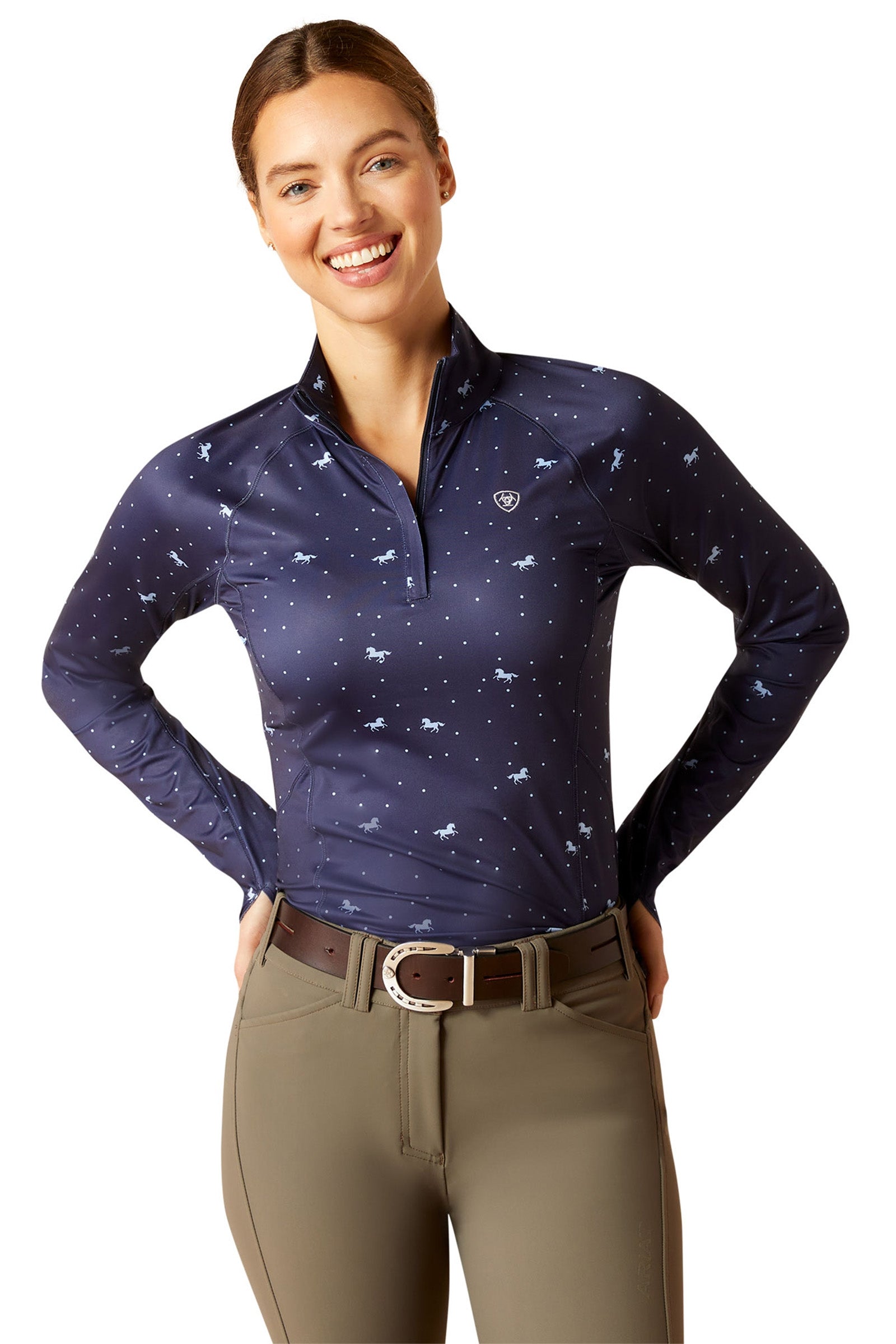 Ariat Női Lowell 2.0 1/4 Zip hosszú ujjú ing Noi Ruházat