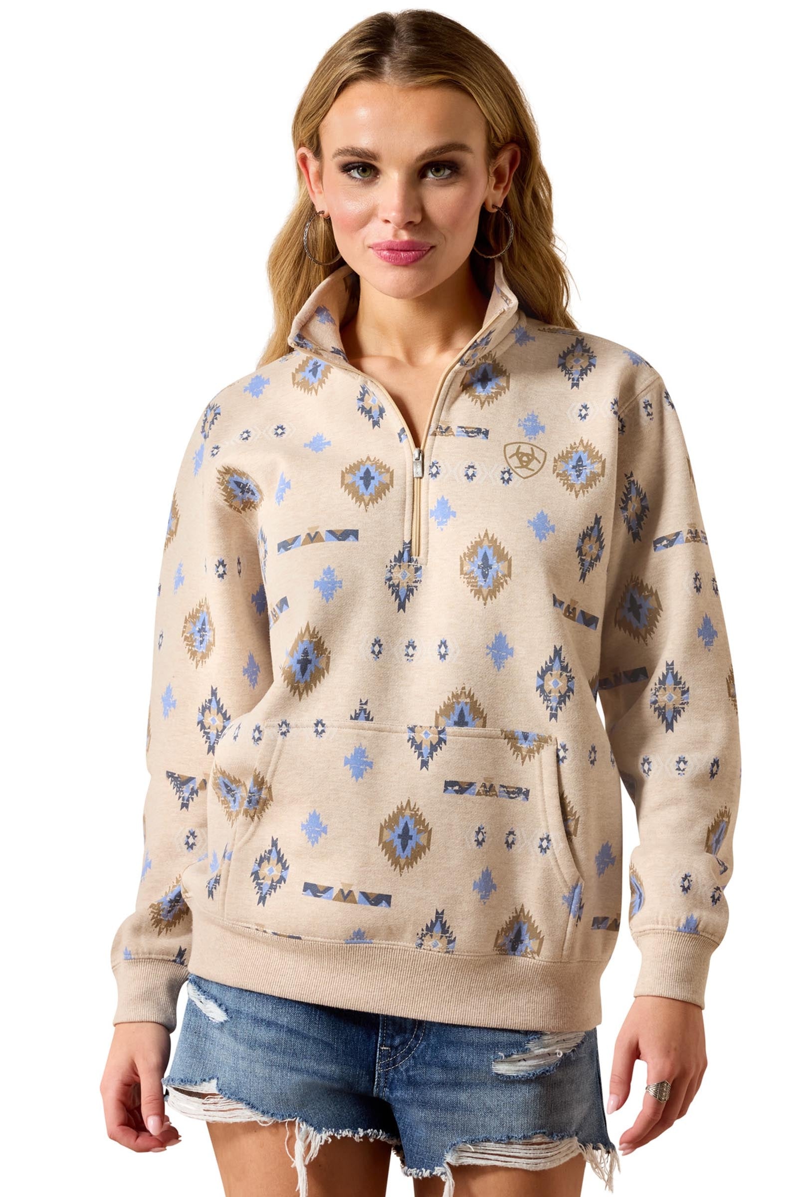 Ariat Women's Sapphire 1/2 Zip Sweatshirt Noi Ruházat