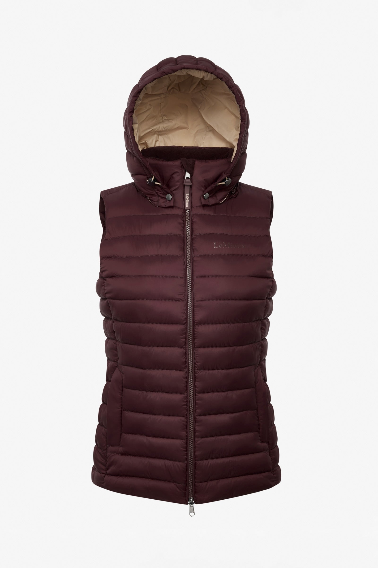 LeMieux Rose Women´s Hooded Puffer Gilet Women’s Riding Clothing