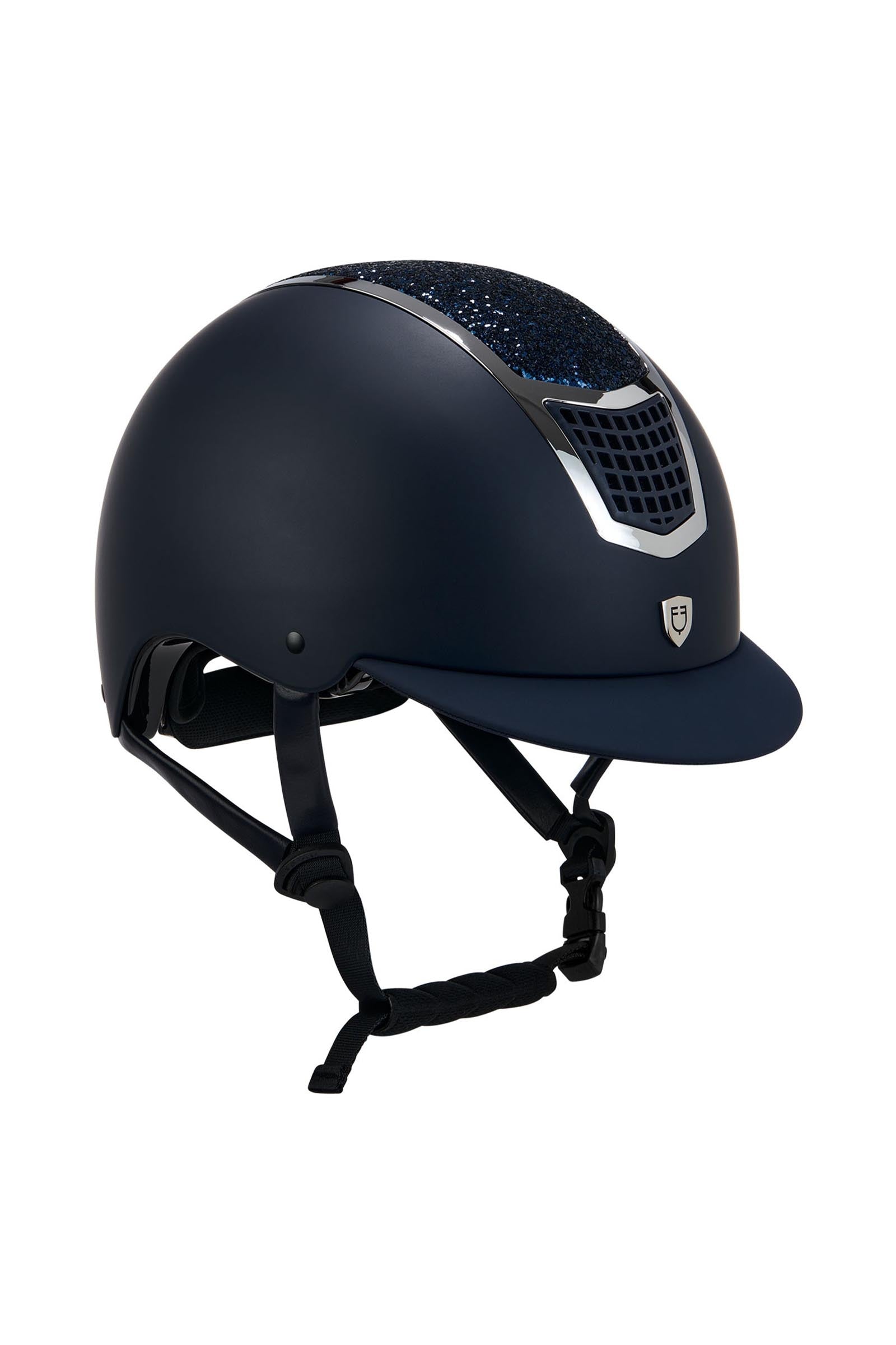 Equestro Helmet With Rhinestones En 1384-2023 Homologation Safety Equipment