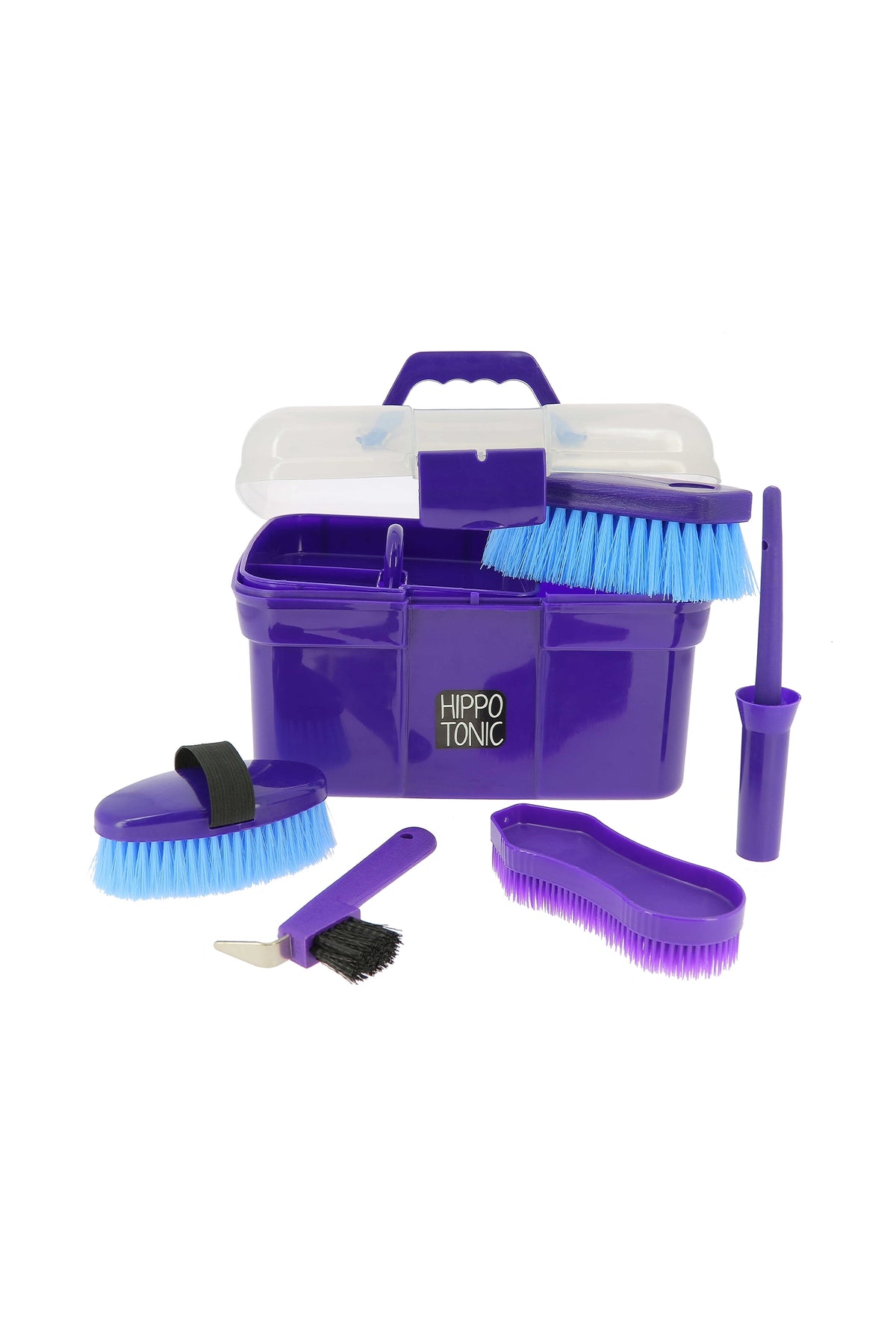 HIPPOTONIC Tack Box & Grooming Tools, Set Horse Grooming Tools