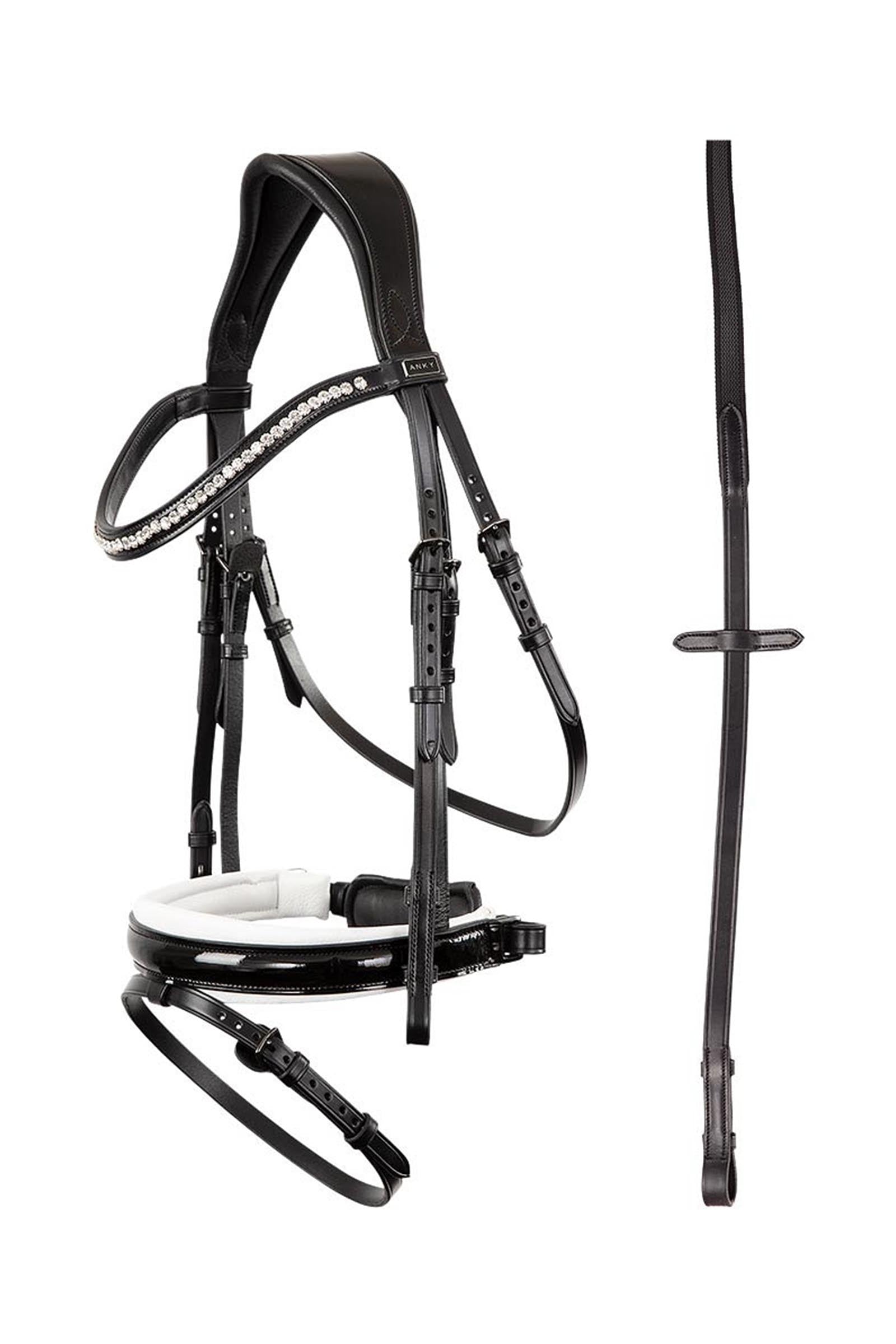 Anky ANKY Anatomic Bridle Patent Leather With Soft Padding Kantárok & Szárak