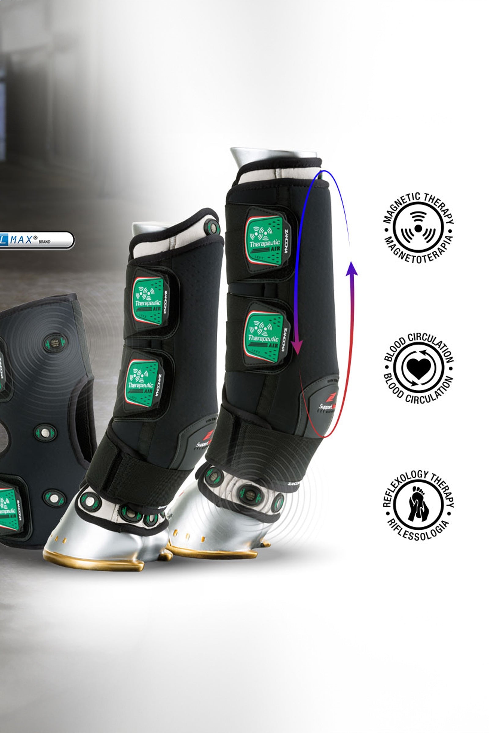 Zandona Therapeutic Wellness Support Boot Air front Leg Protection & Hoof Protection for Horses