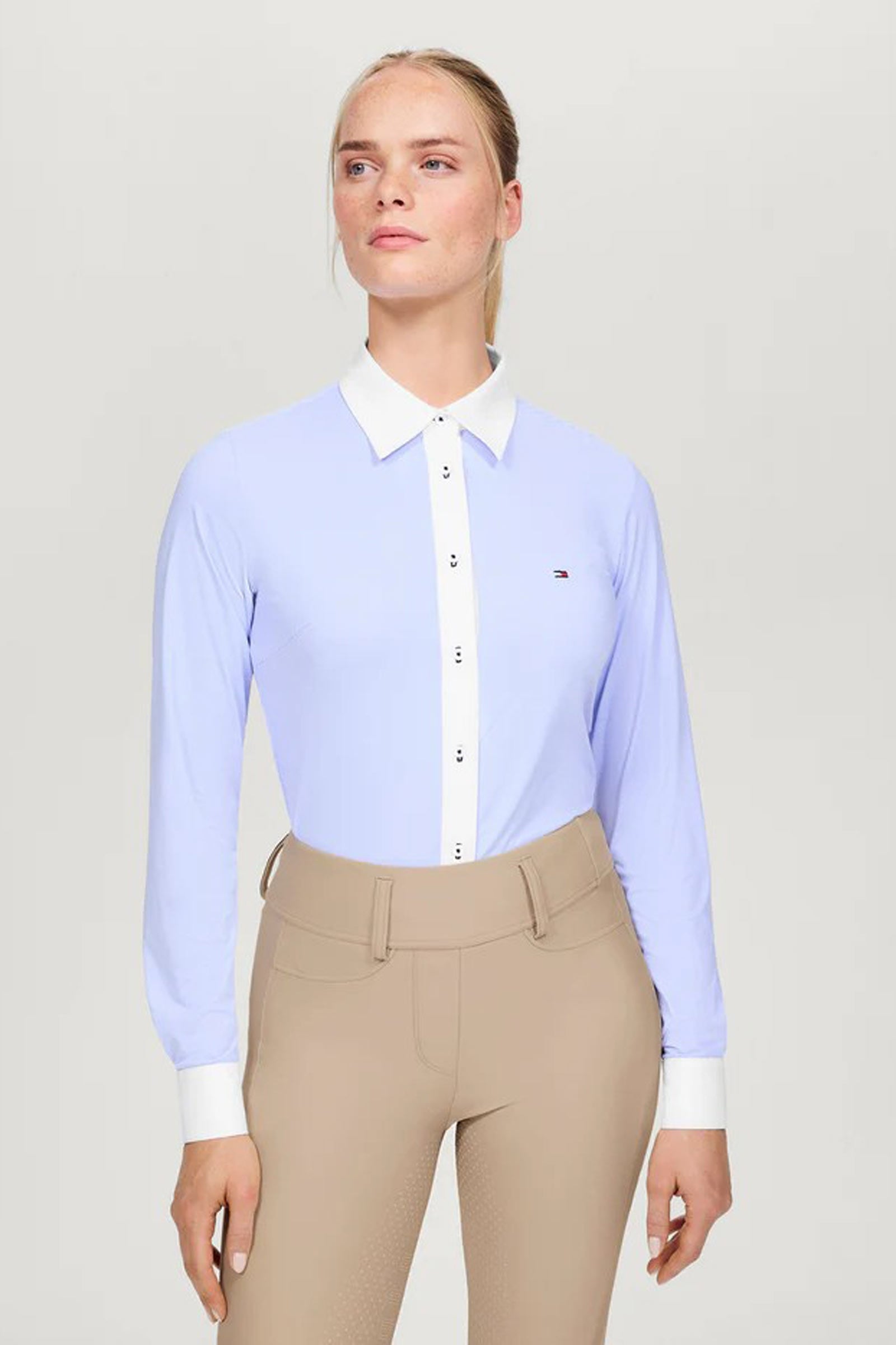Tommy Hilfiger Equestrian Tommy Hilfiger Essex Women´s Stretch Oxford Shirt Women’s Riding Clothing