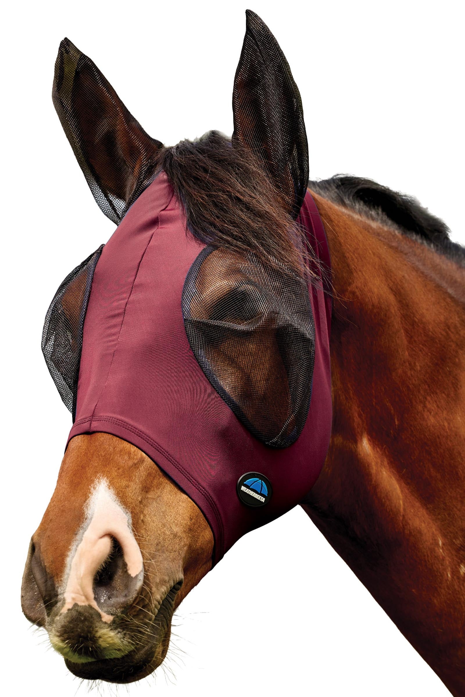 Weatherbeeta Comfitec Deluxe Stretch Légyálarc fülekkel Légy Elleni Védelem Lovaknak