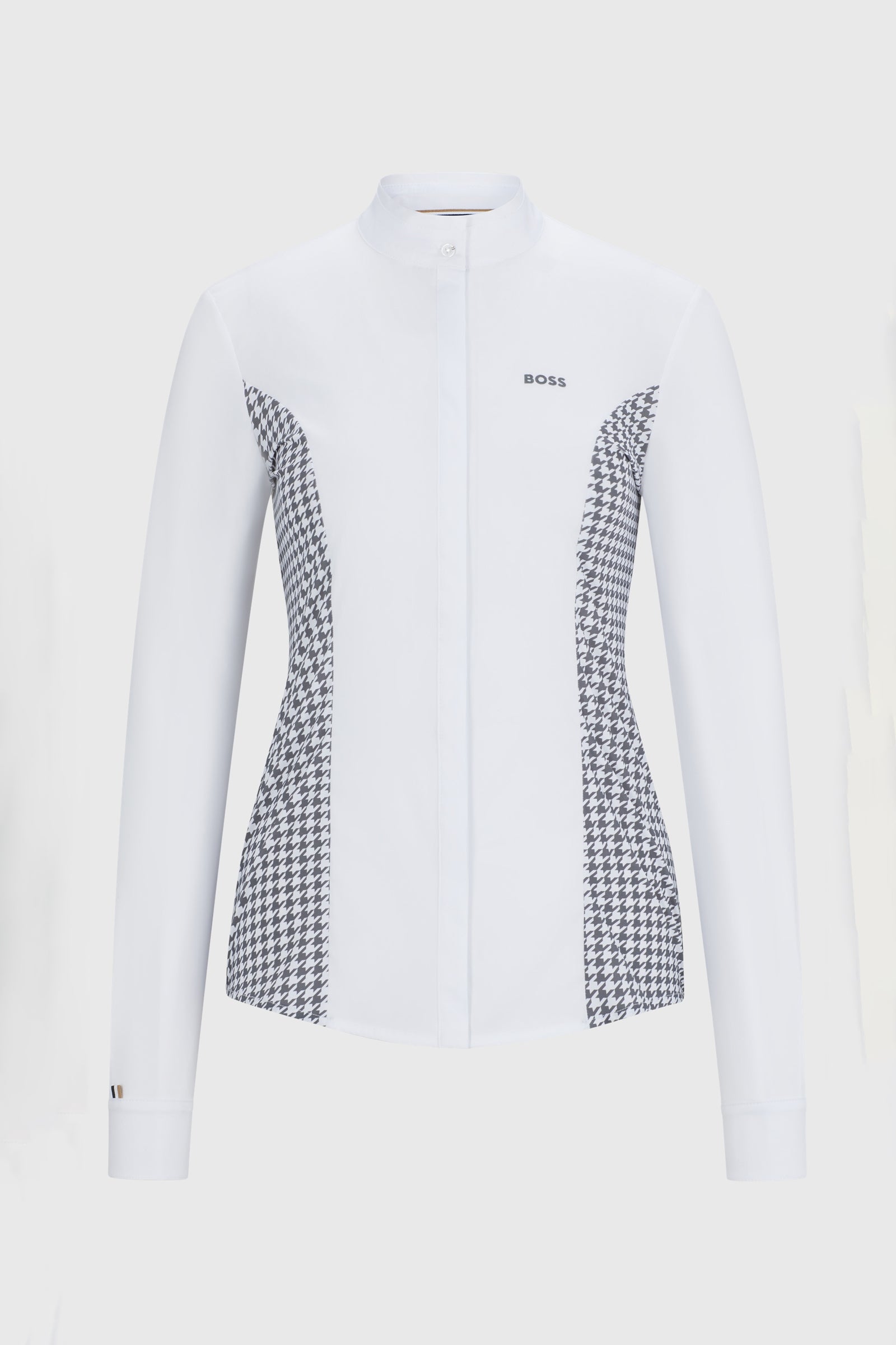 BOSS Equestrian Boss Emma bemutató blúz Houndstooth Noi Ruházat