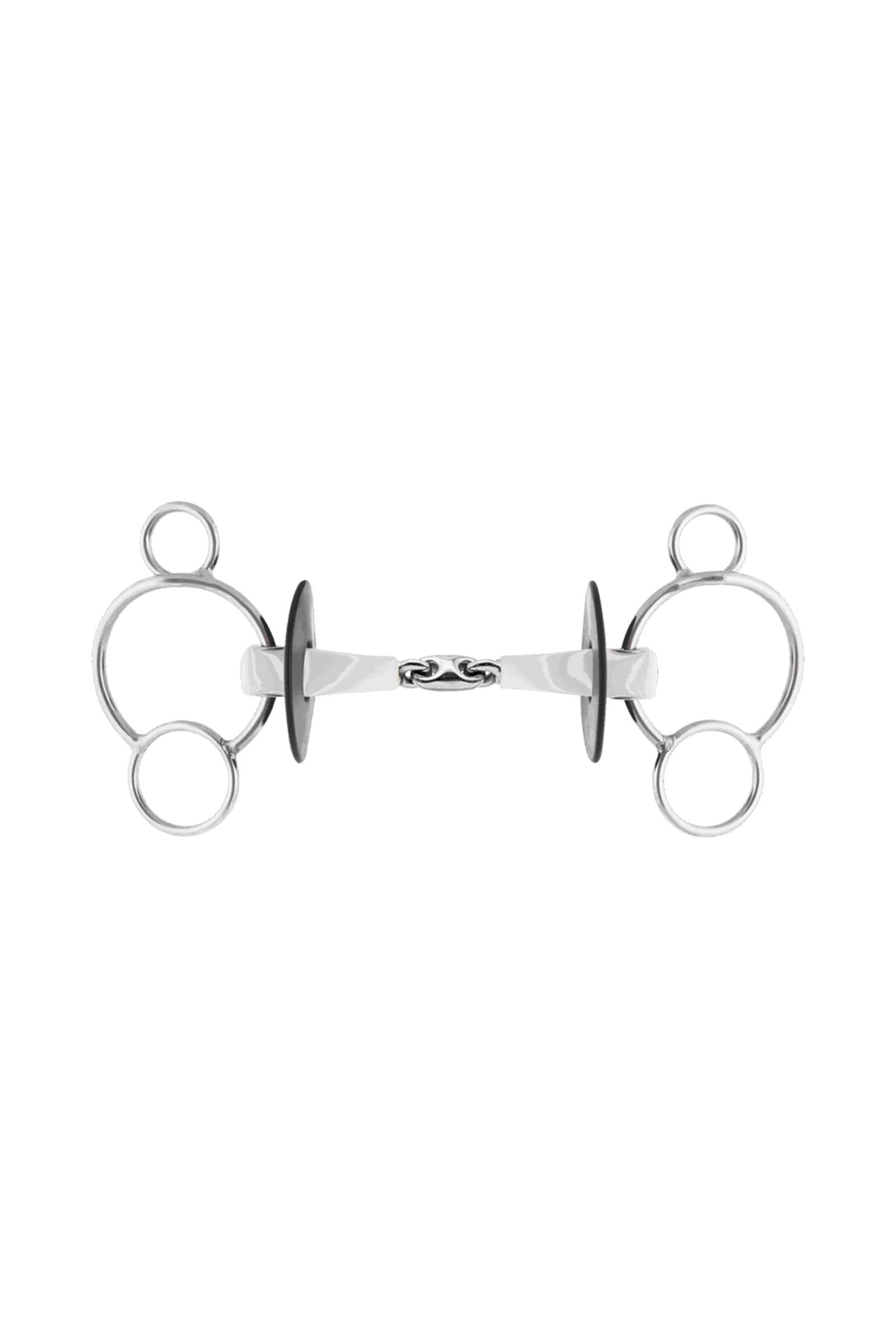 Sprenger Nathe 3 karikás zabla, dupla tört, 20 mm, termoplaszt Zablák