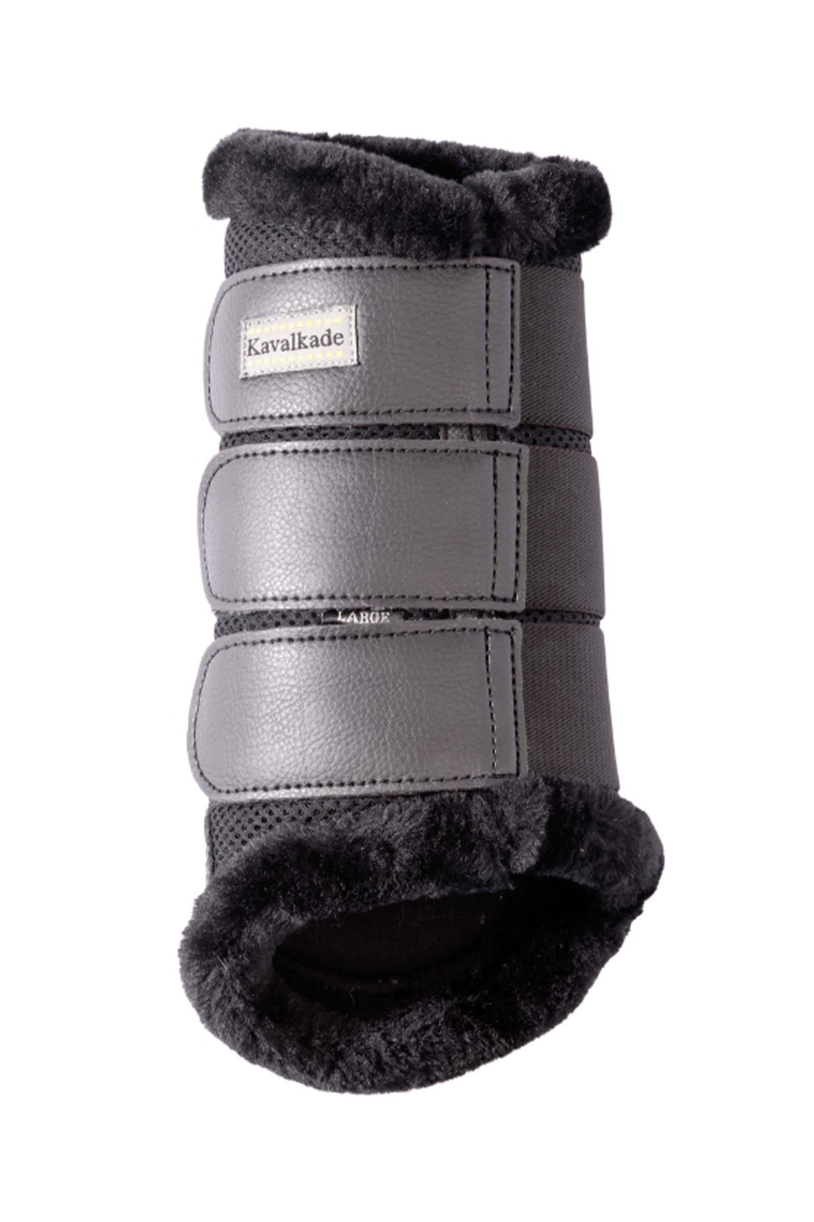 Kavalkade Anatomic Mesh Tendon Boots With Faux Fur Leg Protection & Hoof Protection for Horses