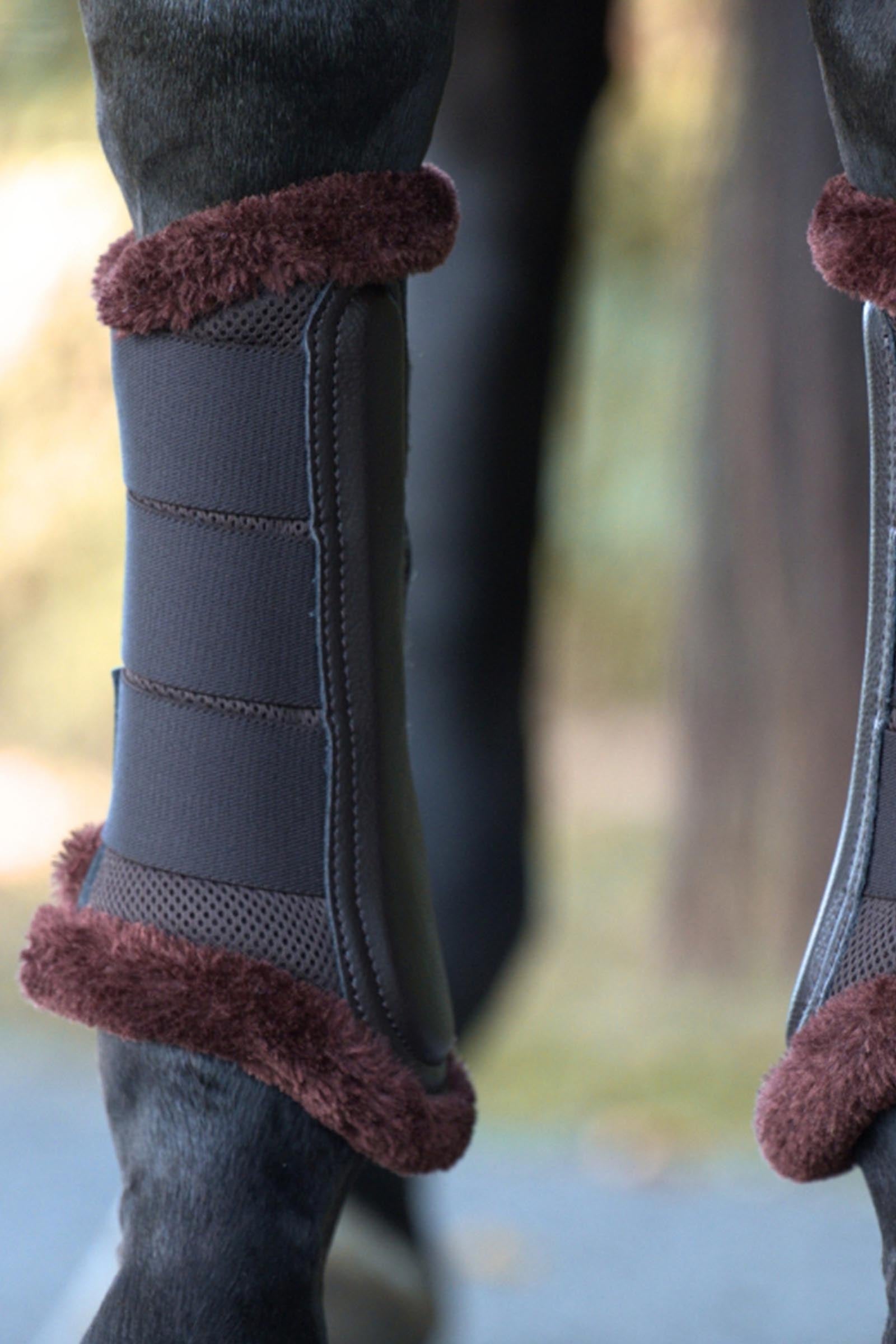 Kavalkade Anatomic Mesh Tendon Boots With Faux Fur Leg & Hoof Protection