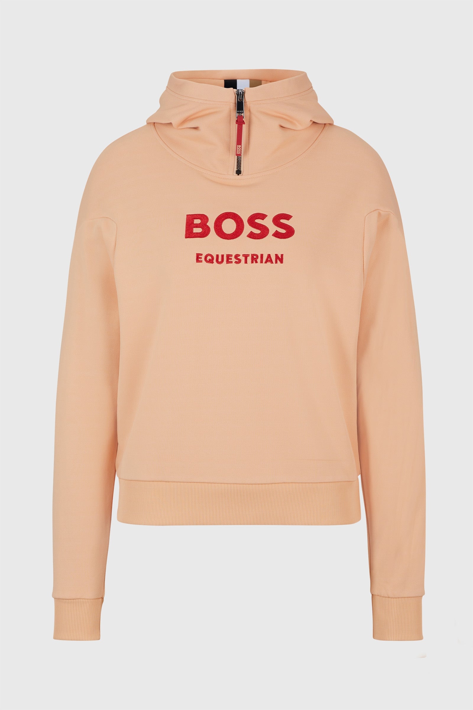 Boss Faye Logó Cipzáras Pulóver Noi Ruházat