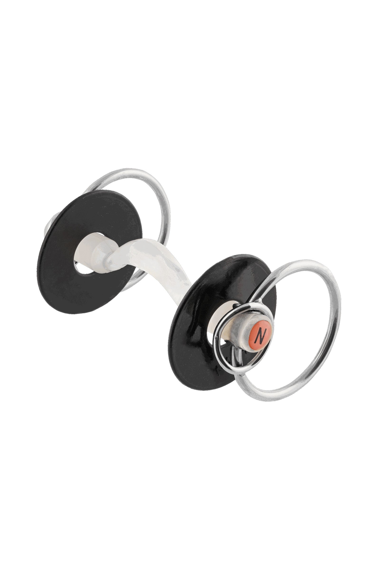 Sprenger Nathe Mullen Mouth, W. Port 20mm, Additional Small Rings, Thermoplastic Horse Bits