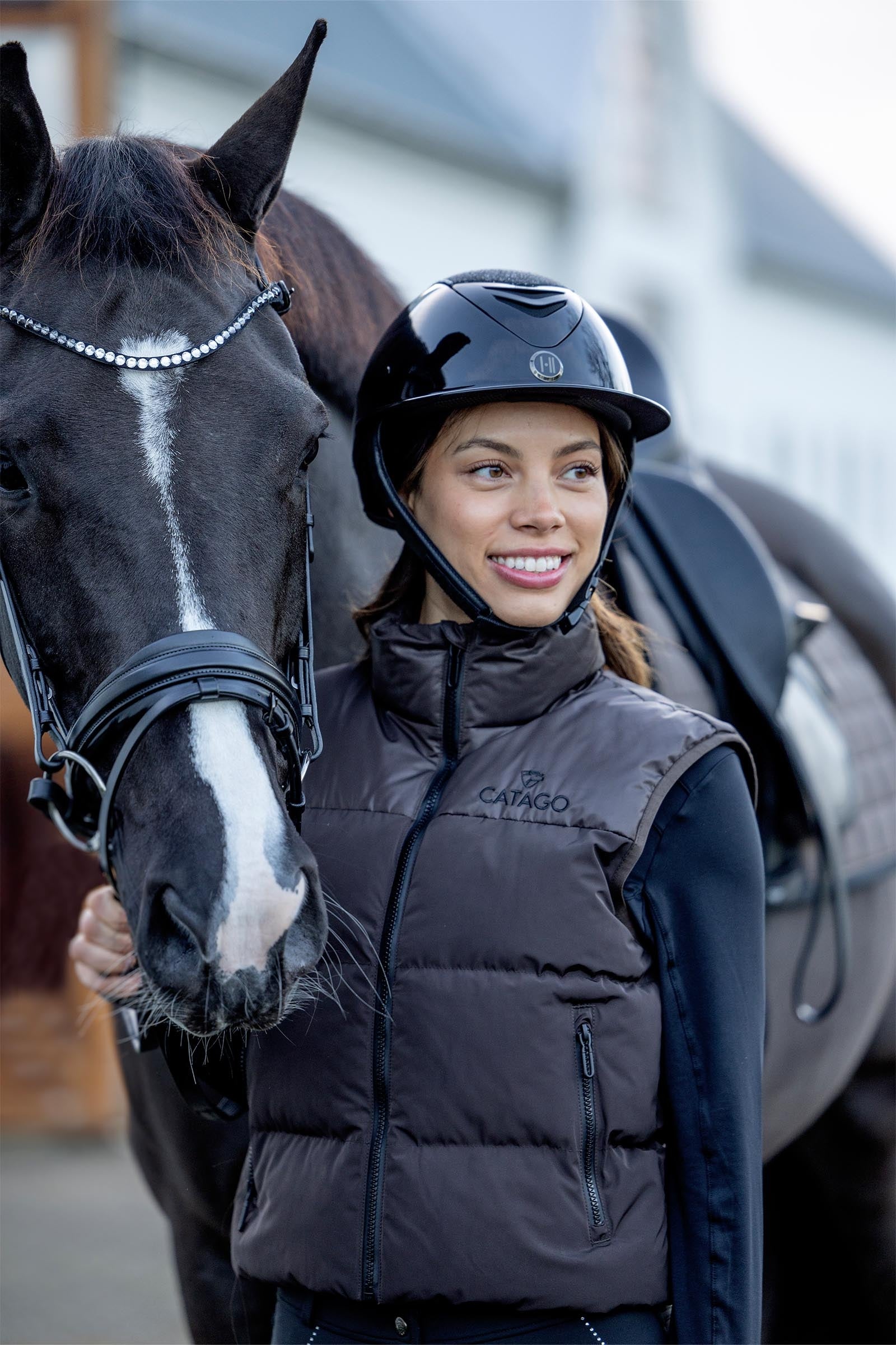 OneK Avance Glossy Glitter Riding Helmet Safety Equipment