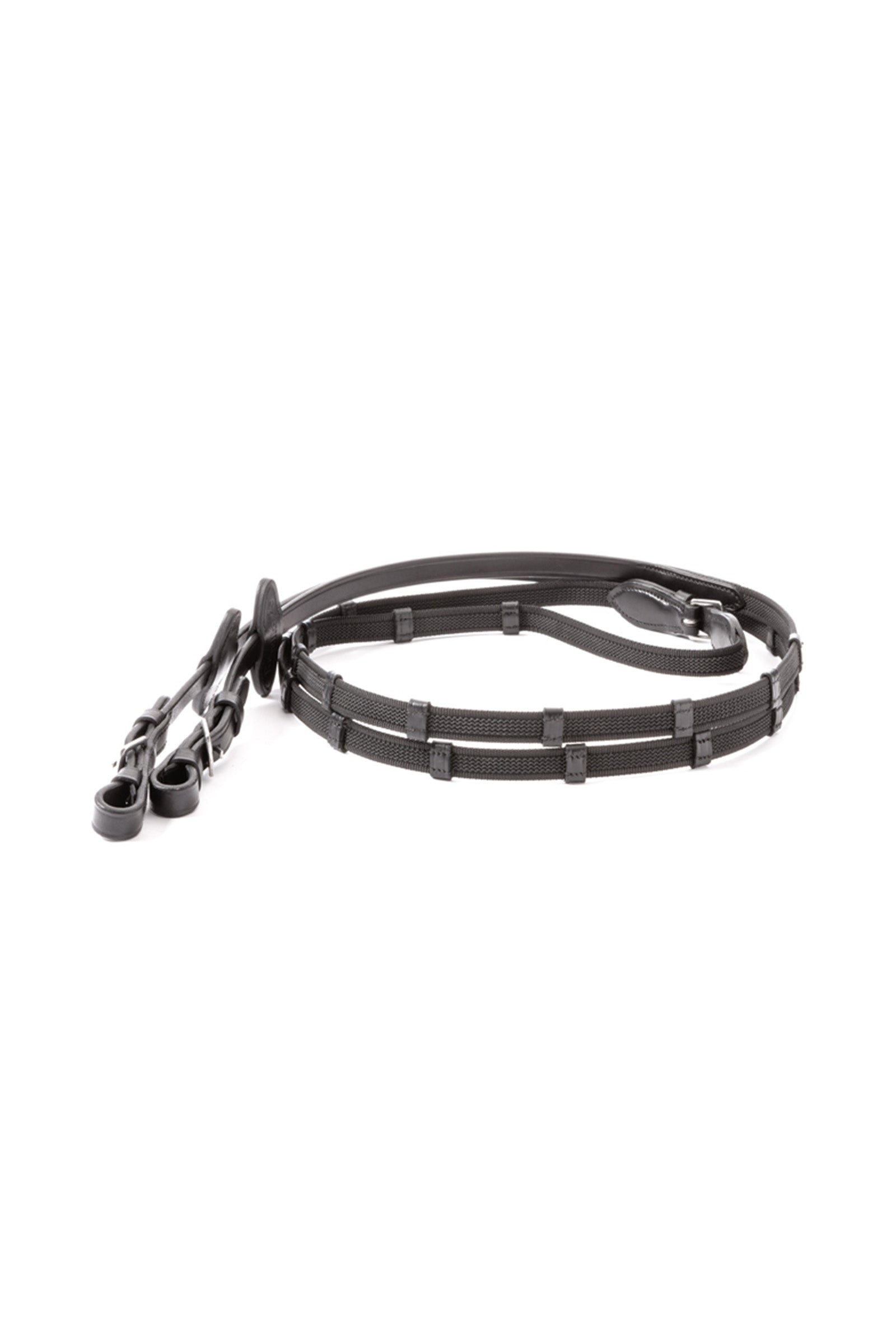 Kavalkade Double Ridge Rubberised Reins With 10 Stops, 16 mm Kantárok & Szárak