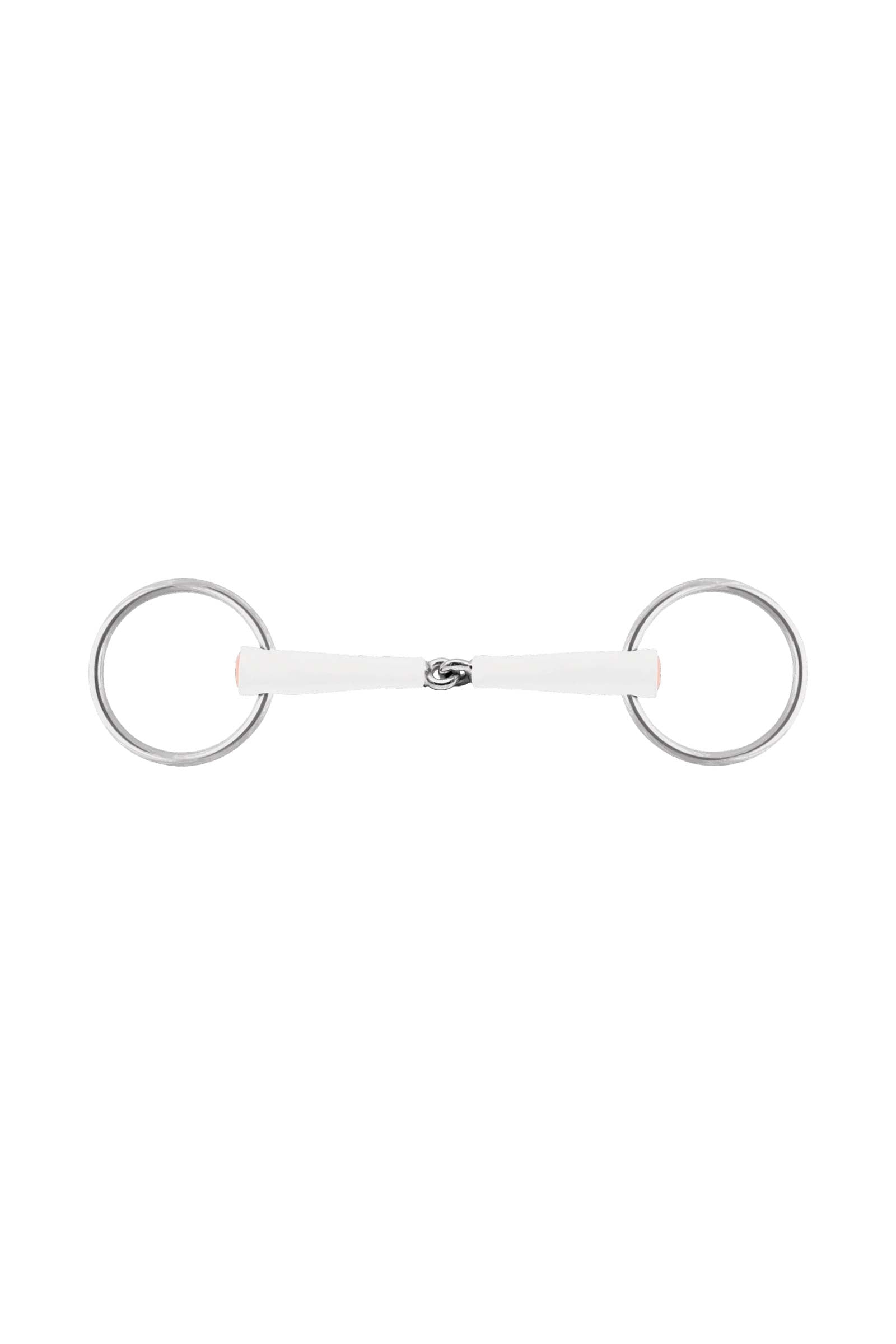 Sprenger Nathe csikózabla, egyszer tört, 18 mm, 70 mm karikák, termoplaszt Zablák